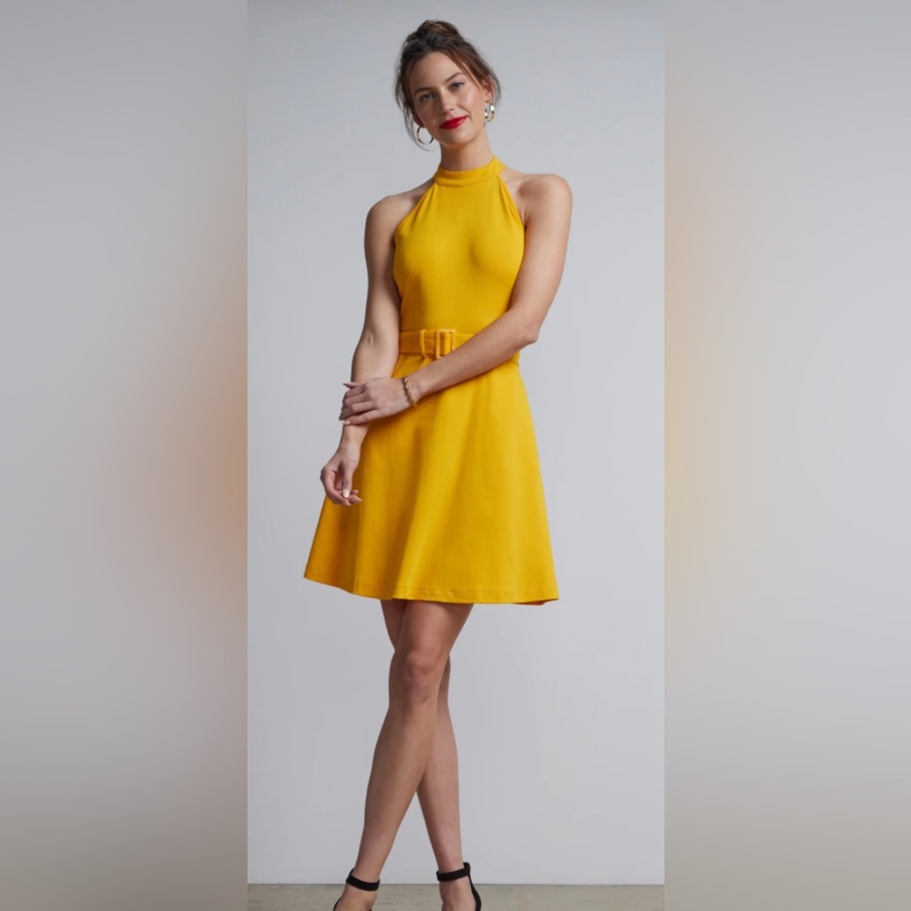 NY&C belted halter neck dress NWT XL